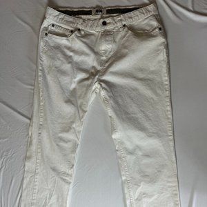 Joseph Abboud Men's White Denim Jeans 36x32
